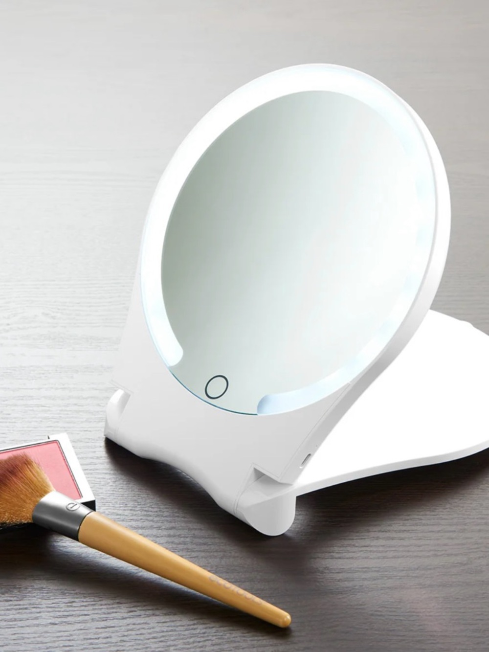 Sharper Image Lighted Travel Mirror